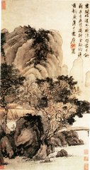 虚阁晚凉图