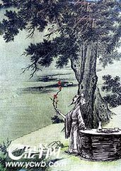途中秋晚送友人归江南