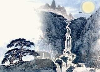 山中月夜寄朱张二舍人